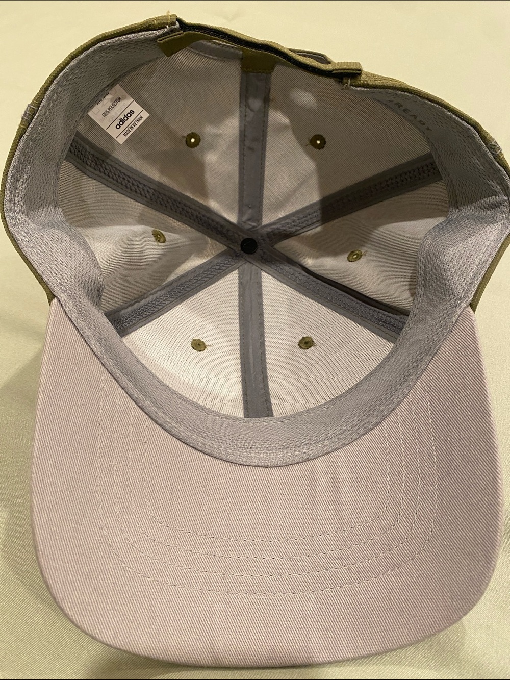 adidas Olive with Gray Logo Baseball Cap - Picture 4 of 4